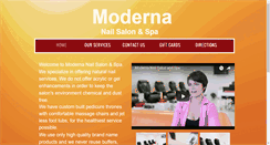 Desktop Screenshot of modernanails.com