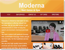 Tablet Screenshot of modernanails.com